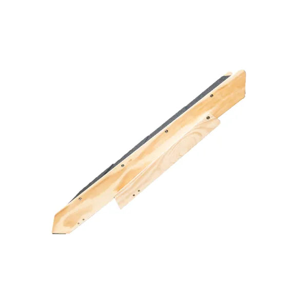 The wooden pet steps folded flat